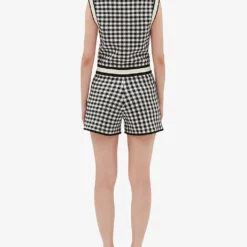 CLAUDIE PIERLOT Macombi Gingham Woven Playsuit -Default Template 2 R04103379 DIVERS ALT03
