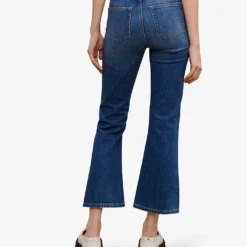 Maje Crystal-embellished Flared High-rise Stretch-denim Jeans -Default Template 2 R04104065 BLEUS ALT03