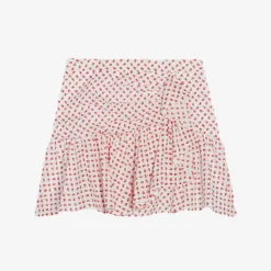 CLAUDIE PIERLOT Sister Floral-print Gathered-effect Cotton Mini Skirt