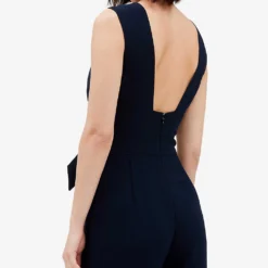 CLAUDIE PIERLOT Joa Square-back Sleeveless Woven Jumpsuit 11 CLAUDIE PIERLOT Joa Square-back Sleeveless Woven Jumpsuit -Default Template 2 R04105512 BLEUS ALT04