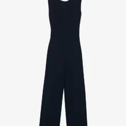 CLAUDIE PIERLOT Joa Square-back Sleeveless Woven Jumpsuit