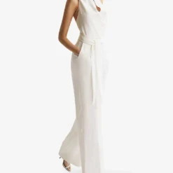 Reiss Carmen Halter-neck Straight-leg Woven Jumpsuit -Default Template 2 R04107015 WHITE ALT02