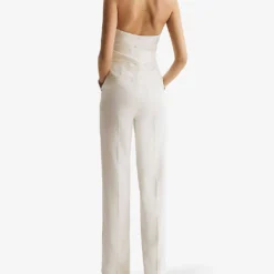 Reiss Carmen Halter-neck Straight-leg Woven Jumpsuit -Default Template 2 R04107015 WHITE ALT03