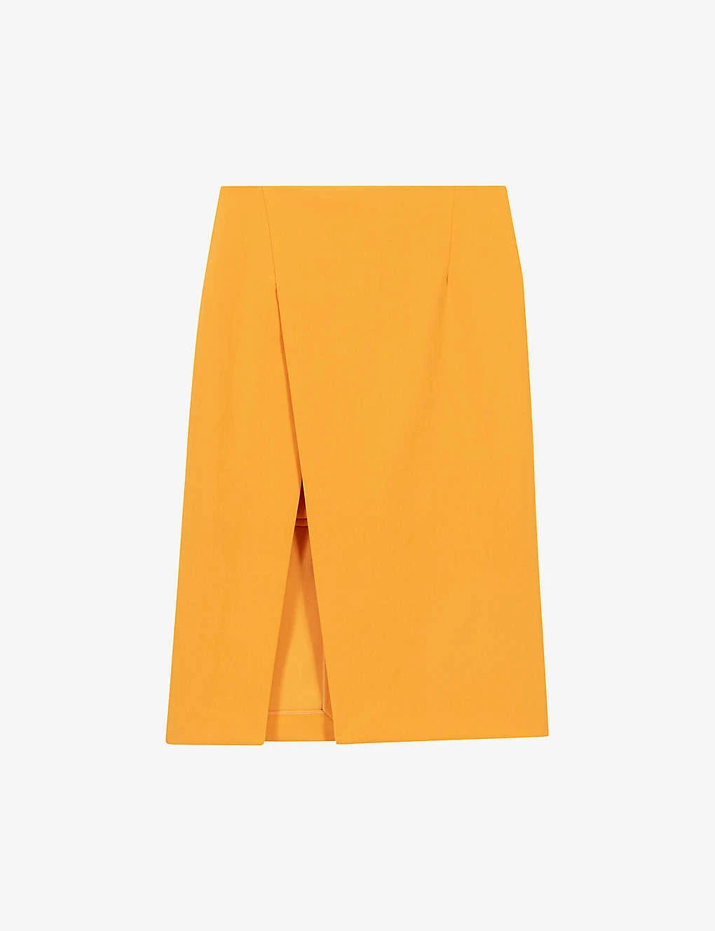 Maje Asymmetric-wrap Stretch-cotton Midi Skirt 3 Maje Asymmetric-wrap Stretch-cotton Midi Skirt