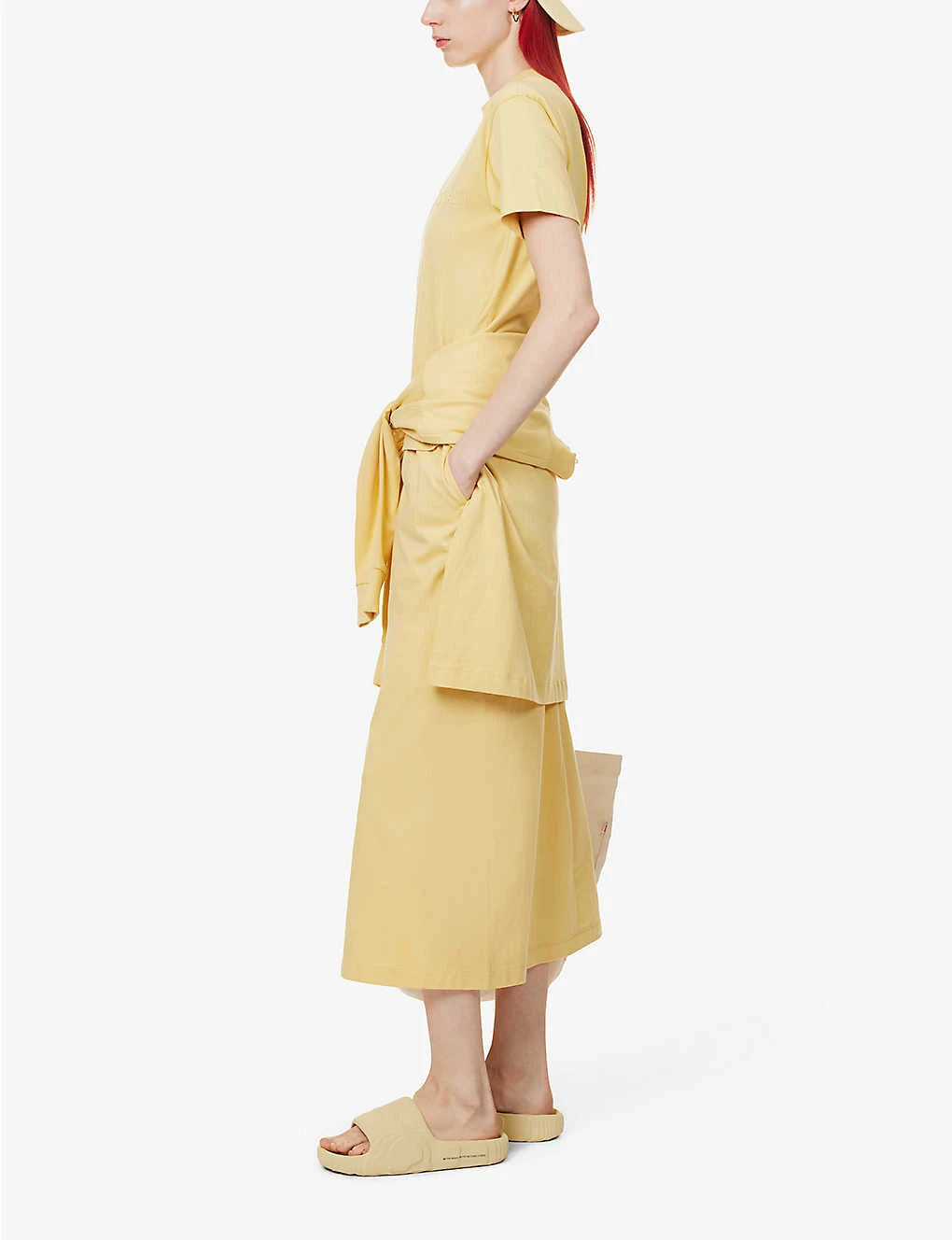 ESSENTIALS Cotton Midi Skirt 4 ESSENTIALS Cotton Midi Skirt - Image 2