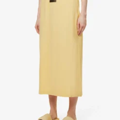 ESSENTIALS Cotton Midi Skirt 9 ESSENTIALS Cotton Midi Skirt -Default Template 2 R04111612 LIGHTTUSCAN ALT02