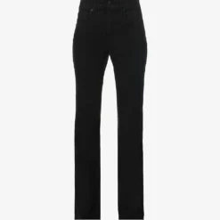 GOOD AMERICAN Good Legs Flared Mid-rise Stretch-denim Jeans