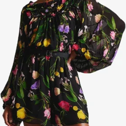 Ted Baker Floral-print Woven Mini Dress -Default Template 2 R04125142 BLACK ALT02