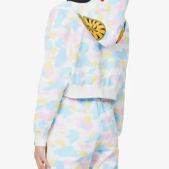 Camouflage-print Brand-appliqué Cropped Boxy-fit Cotton-jersey Hoody 10 Camouflage-print Brand-appliqué Cropped Boxy-fit Cotton-jersey Hoody -Default Template 2 R04126041 WHITE ALT03