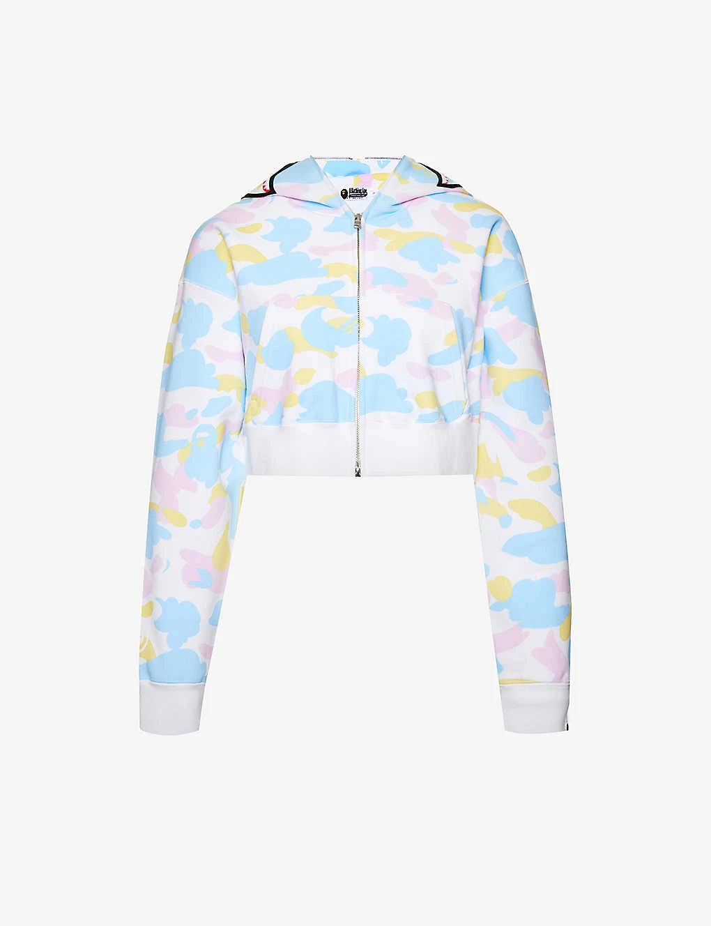 Camouflage-print Brand-appliqué Cropped Boxy-fit Cotton-jersey Hoody 3 Camouflage-print Brand-appliqué Cropped Boxy-fit Cotton-jersey Hoody