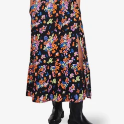 Hallow Floral-print Organic-cotton Maxi Skirt 9 Hallow Floral-print Organic-cotton Maxi Skirt -Default Template 2 R04129970 FLORALBRIGHTPRINT ALT02