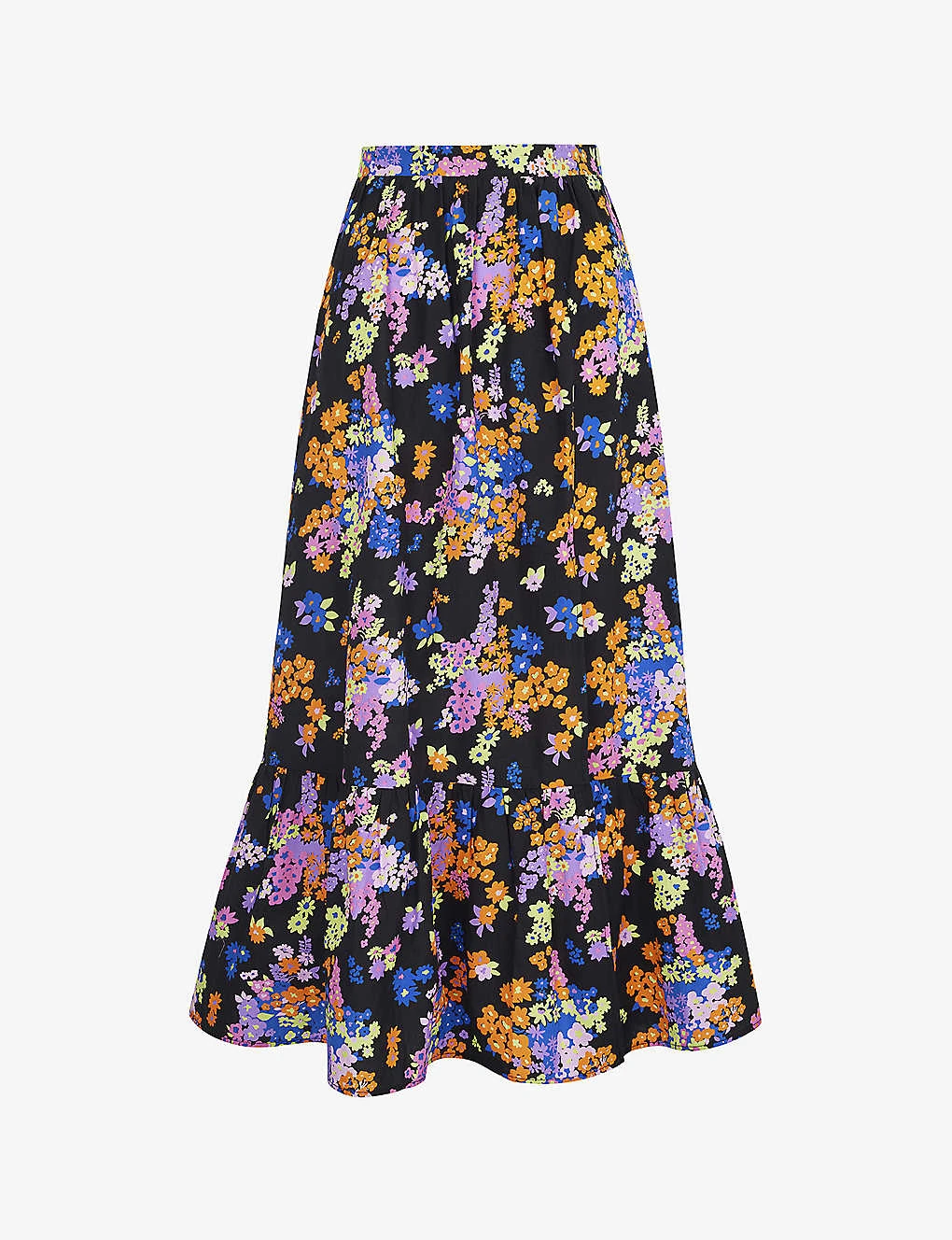 Hallow Floral-print Organic-cotton Maxi Skirt 3 Hallow Floral-print Organic-cotton Maxi Skirt