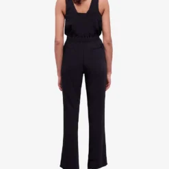 THE KOOPLES Diamond-lace V-neckline Sleeveless Woven Jumpsuit 10 THE KOOPLES Diamond-lace V-neckline Sleeveless Woven Jumpsuit -Default Template 2 R04131159 BLA01 ALT03