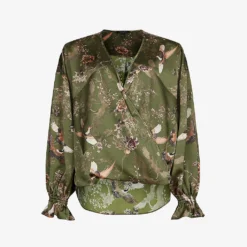 AllSaints Penny Peggy V-neck Regular-fit Recycled-polyester Top