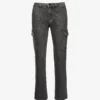 Ikks Combat Tapered-leg Mid-rise Cropped Jeans