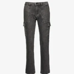 Ikks Combat Tapered-leg Mid-rise Cropped Jeans