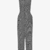 Whistles Checkerboard-pattern Ankle-length Woven Jumpsuit -Default Template 2 R04135051 BLACK M