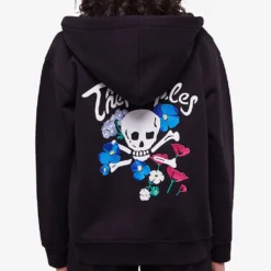 THE KOOPLES Logo-embroidered Cotton-jersey Hoody -Default Template 2 R04135865 BLA01 ALT04