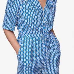 Whistles Oversized-collar Relaxed Woven Jumpsuit -Default Template 2 R04136164 MULTICOLOURED ALT04