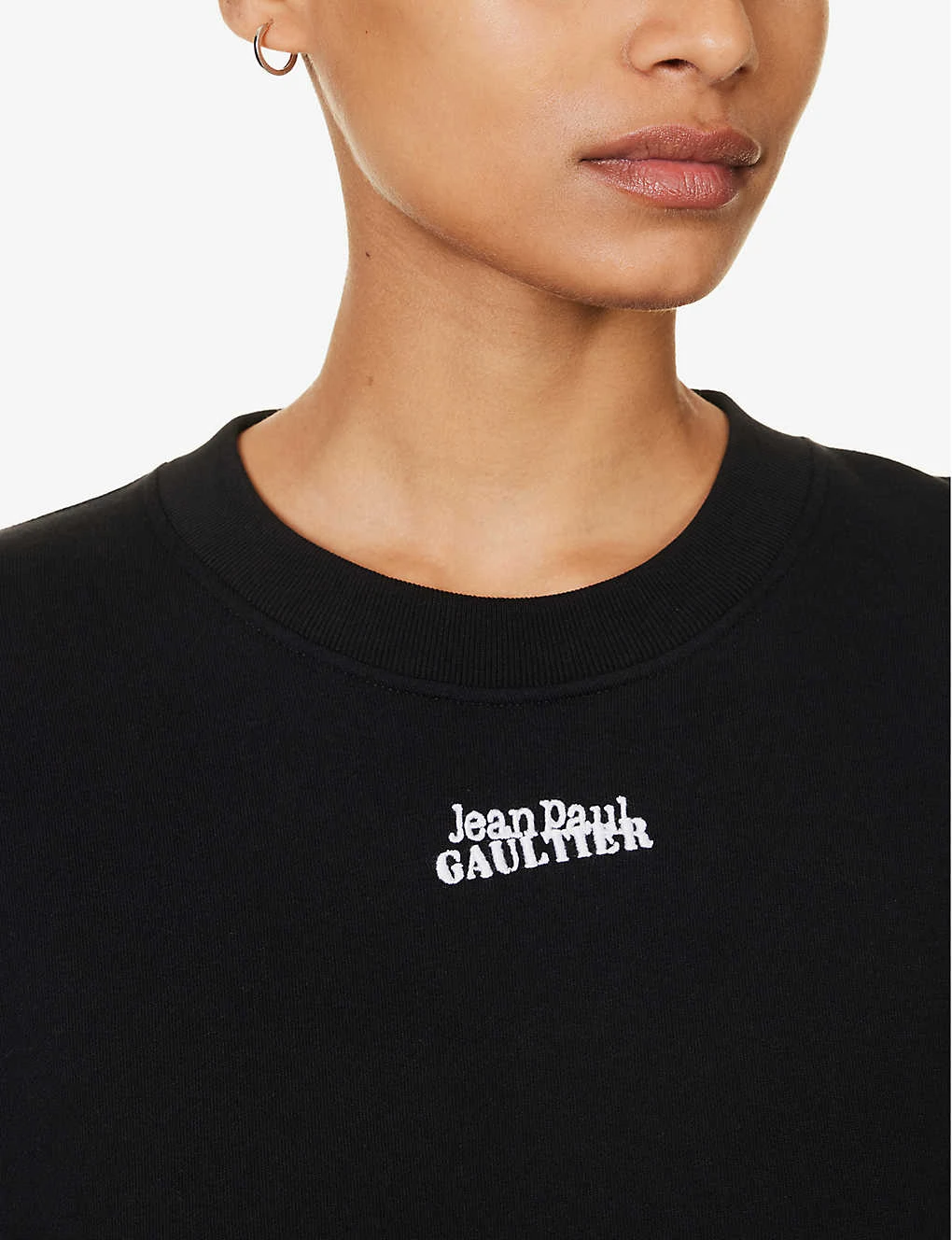 Jean Paul Gaultier Flowers Lace-up Cotton-jersey Sweatshirt 8 Jean Paul Gaultier Flowers Lace-up Cotton-jersey Sweatshirt - Image 6