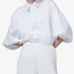 Balloon-sleeve Oversized-fit Woven Shirt -Default Template 2 R04141927 OFFWHITE ALT02