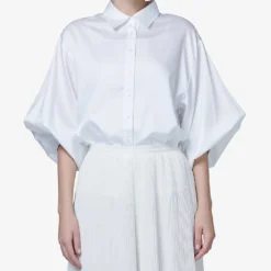 Balloon-sleeve Oversized-fit Woven Shirt -Default Template 2 R04141927 OFFWHITE ALT04