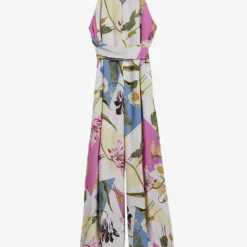 Ted Baker Maudee Floral-print Halter-neck Woven Jumpsuit