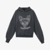 ANINE BING Eagle Graphic-print Organic-cotton Hoody 2 ANINE BING Eagle Graphic-print Organic-cotton Hoody -Default Template 2 R04146344 WASHEDBLACK M