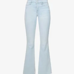 FRAME Le Easy Flare Flared-leg High-rise Stretch-denim Jeans
