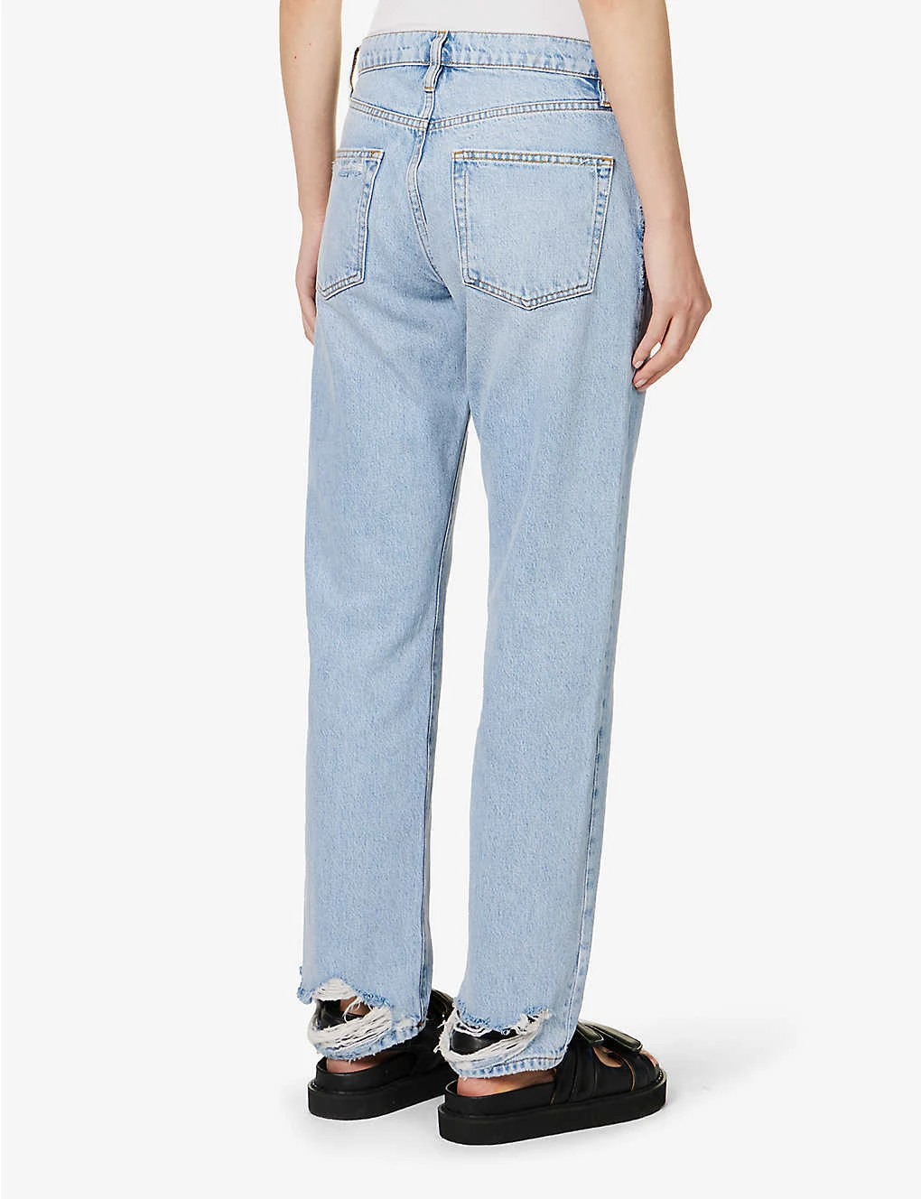 FRAME Le Slouch Straight-leg Low-rise Cotton And Recyled-cotton Blend Denim Jeans 6 FRAME Le Slouch Straight-leg Low-rise Cotton And Recyled-cotton Blend Denim Jeans - Image 4