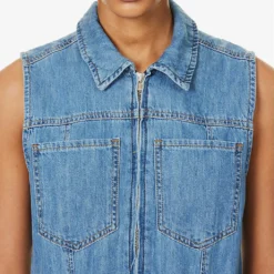 FRAME Sleeveless Wide-leg Denim Jumpsuit -Default Template 2 R04146429 HAPPYINDIGO ALT04