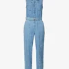 FRAME Sleeveless Wide-leg Denim Jumpsuit -Default Template 2 R04146429 HAPPYINDIGO M