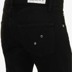 Lace-up Straight-leg Mid-rise Jeans 13 Lace-up Straight-leg Mid-rise Jeans -Default Template 2 R04147638 BLACK ALT05