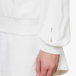 Zinnia Elle Cotton-towelling Polo Shirt -Default Template 2 R04148921 WHITE ALT04