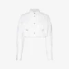 Cropped Patch-pocket Cotton Shirt 2 Cropped Patch-pocket Cotton Shirt -Default Template 2 R04148952 WHITEWHIT M