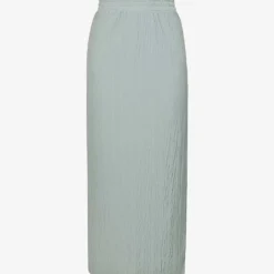 Max Mara Carnia Crinkle-effect Knitted Midi Skirt