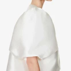 By Malina Cleo Round-neck Puff-shoulder Woven Blouse -Default Template 2 R04149443 IVORY ALT04