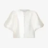By Malina Cleo Round-neck Puff-shoulder Woven Blouse 1 By Malina Cleo Round-neck Puff-shoulder Woven Blouse -Default Template 2 R04149443 IVORY M