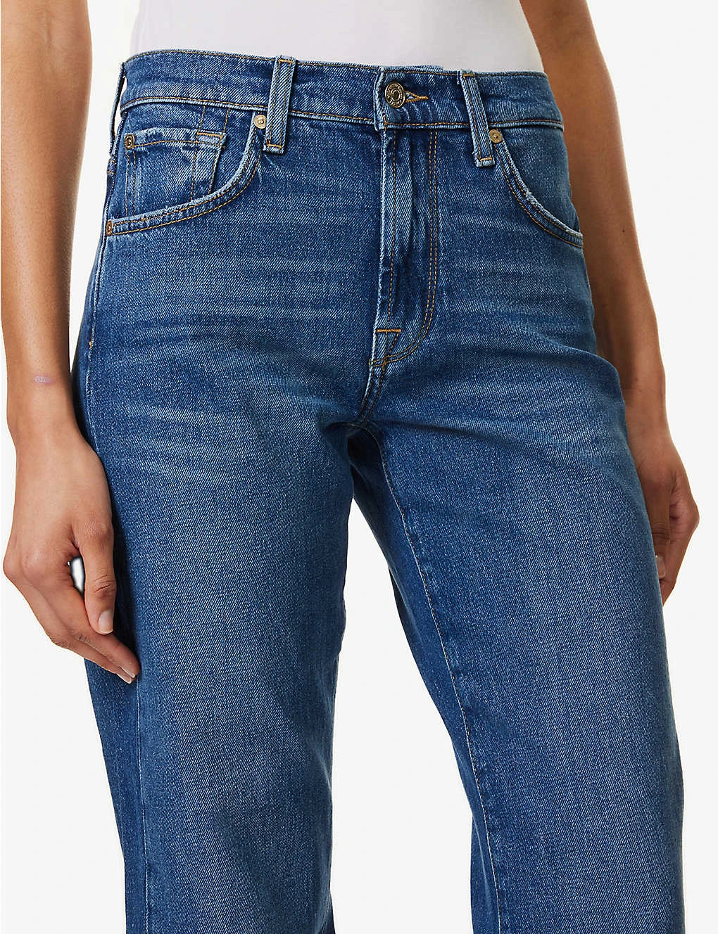 7 For All Mankind Tess Straight-leg High-rise Stretch-denim Jeans 8 7 For All Mankind Tess Straight-leg High-rise Stretch-denim Jeans - Image 6