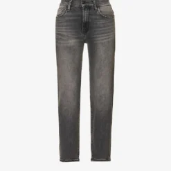 7 For All Mankind Malia Luxe Vintage Tapered High-rise Stretch-denim Jeans