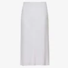 THEORY Mid-rise Flared-hem Silk Midi Skirt -Default Template 2 R04152413 HYDRANGEA M