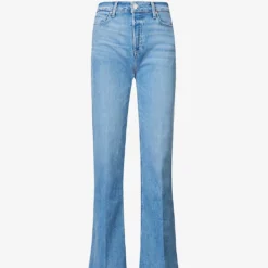 Paige Leenah Wide-leg High-rise Stretch-denim Jeans