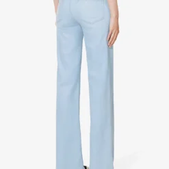 Paige Leenah Flared Mid-rise Denim-blend Jeans -Default Template 2 R04153161 INDIGOGLITZCOATING ALT03