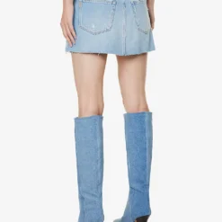 Paige Ryder Belt-loop Denim Mini Skirt -Default Template 2 R04153191 SONATADISTRESSED ALT03