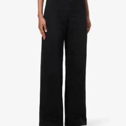 Paige Harper Wide-leg High-rise Cotton-blend Jeans -Default Template 2 R04153211 BLACKCAVIAR ALT02