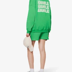 Resort Logo-print Cotton-jersey Sweatshirt -Default Template 2 R04153624 KELLYGREEN ALT01