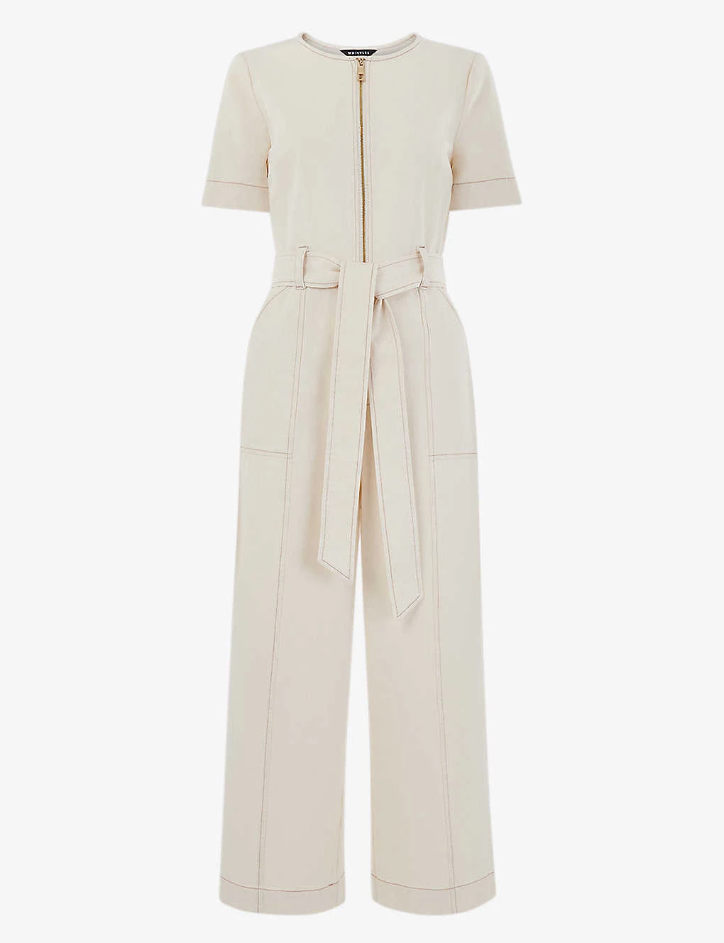 Whistles Cropped Denim Jumpsuit 3 Whistles Cropped Denim Jumpsuit