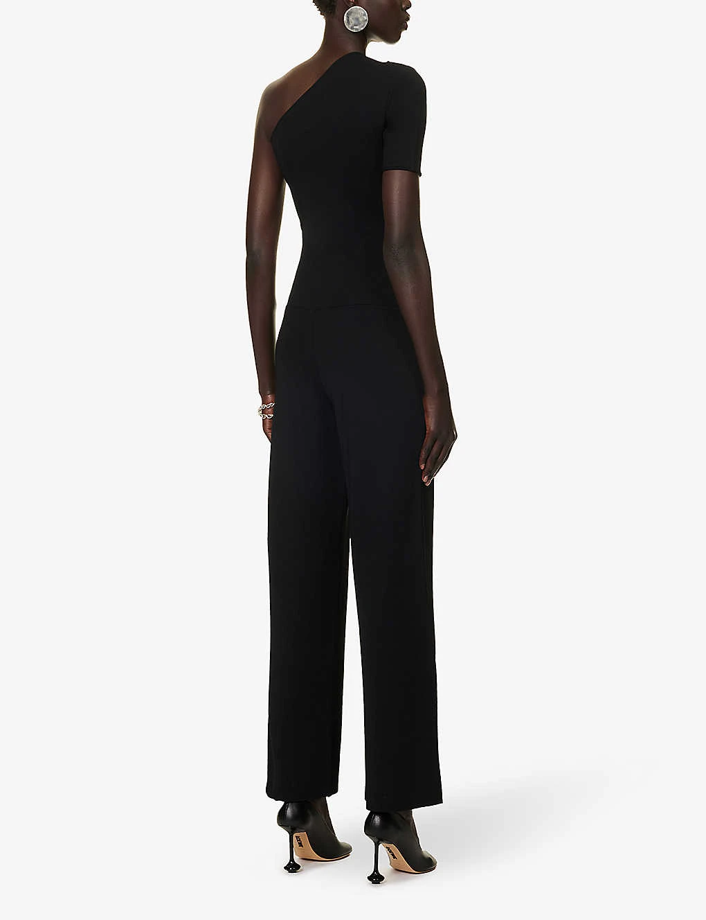 STELLA MCCARTNEY Asymmetric-neck Exposed-shoulder Knitted Jumpsuit 6 STELLA MCCARTNEY Asymmetric-neck Exposed-shoulder Knitted Jumpsuit - Image 4