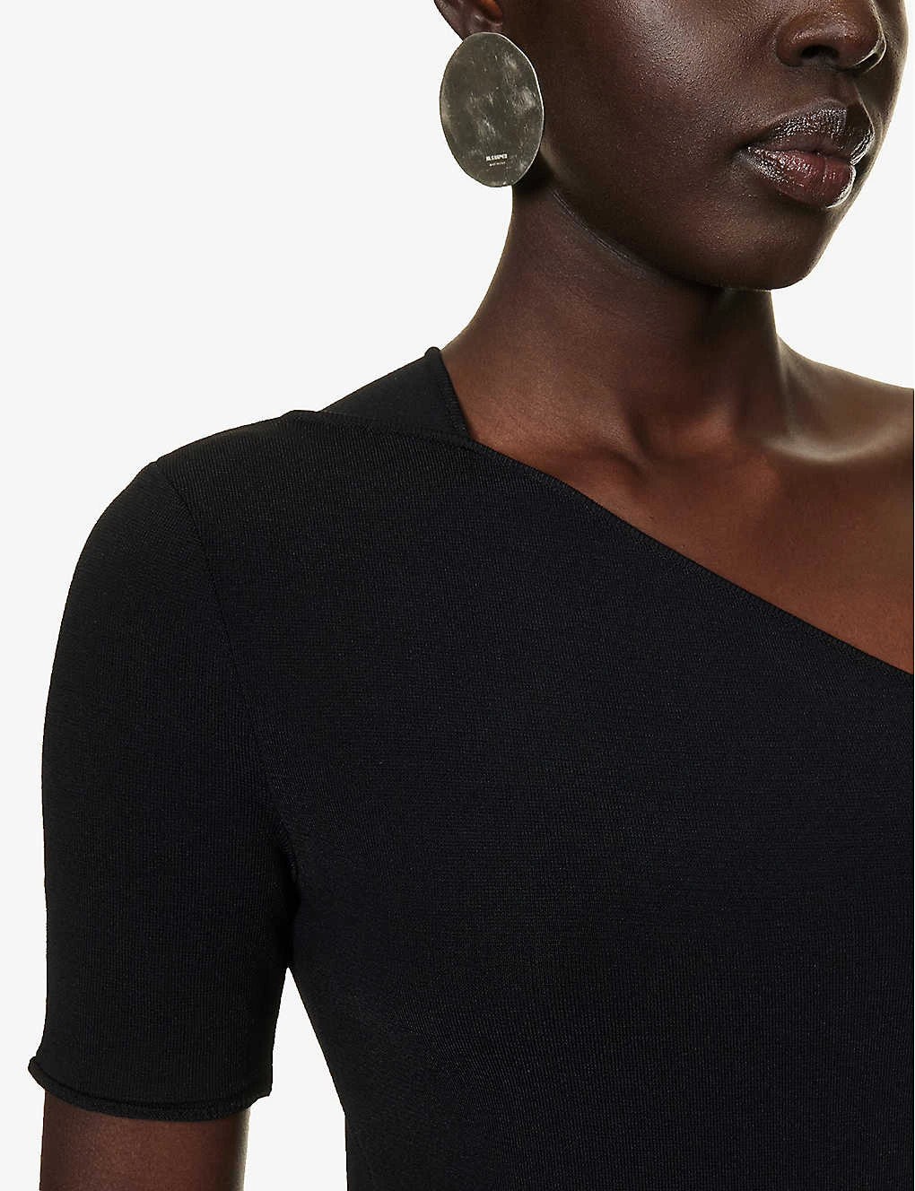 STELLA MCCARTNEY Asymmetric-neck Exposed-shoulder Knitted Jumpsuit 7 STELLA MCCARTNEY Asymmetric-neck Exposed-shoulder Knitted Jumpsuit - Image 5