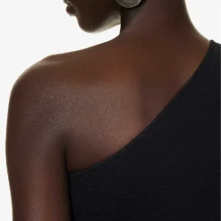 STELLA MCCARTNEY Asymmetric-neck Exposed-shoulder Knitted Jumpsuit 13 STELLA MCCARTNEY Asymmetric-neck Exposed-shoulder Knitted Jumpsuit -Default Template 2 R04160804 BLACK ALT05